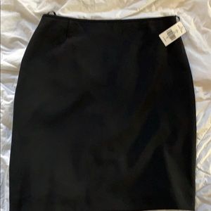 Black skirt with slit in back